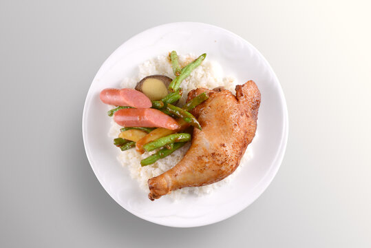 鸡腿饭