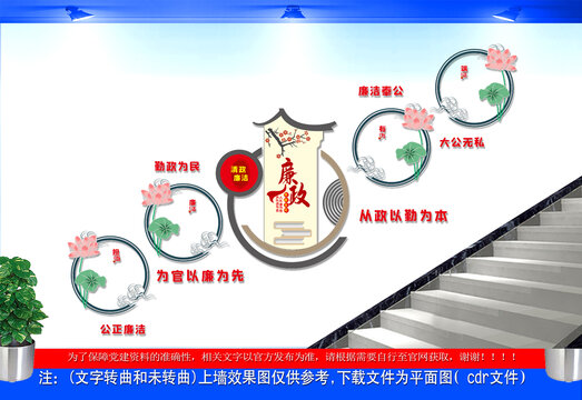 廉政楼道文化墙