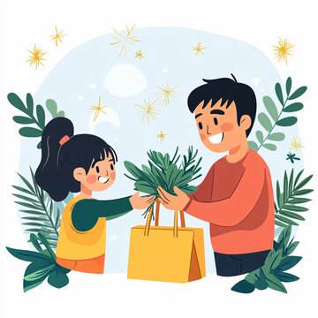 亲子植树节公益
