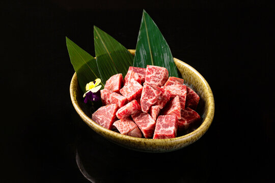 雪花牛肉粒