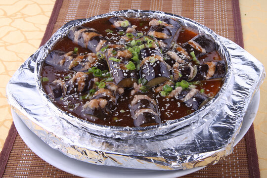 铁板酿茄子