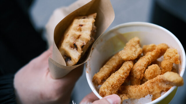 江南名小吃萝卜丝饼香酥鸡