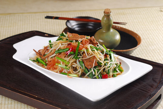 笨豆芽炒肝