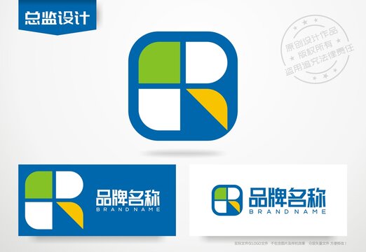 首字母R设计logo标志