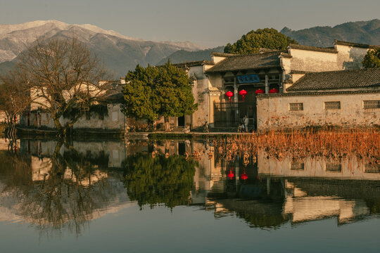 徽派建筑安徽宏村风光