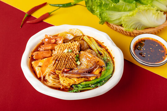 麻辣烫荤菜套餐