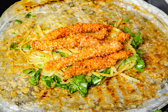 小吃手工卷饼