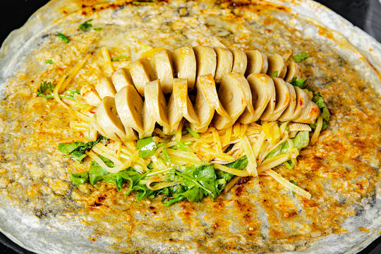 小吃手工卷饼