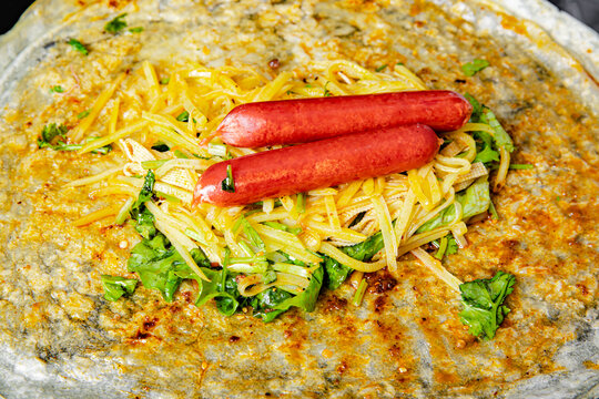 小吃手工卷饼