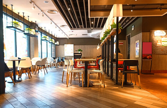 汉堡店室内装修