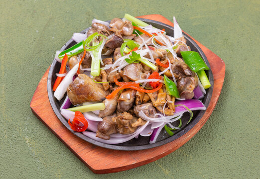 铁板鸡杂