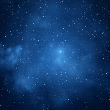 星空背景蓝色星云