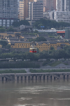 重庆长江索道过江缆车