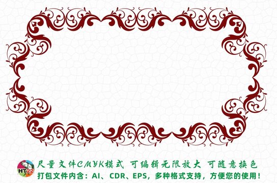 欧式边框花纹