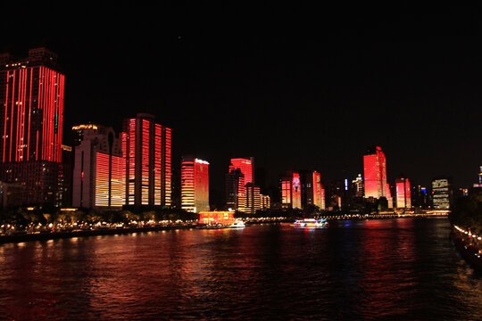 广州沿江路夜景