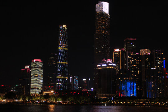 广州珠江新城夜景