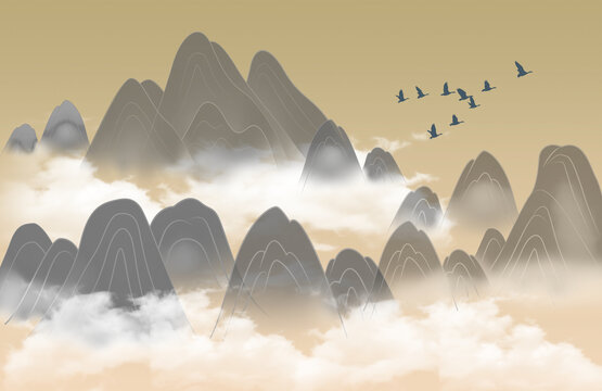 新中式山水画