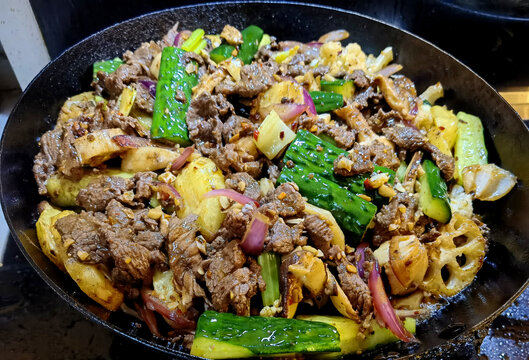 干锅牛肉