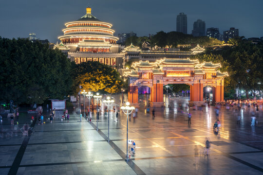 重庆大礼堂夜景风光