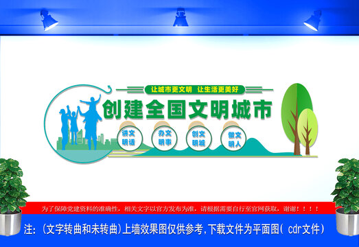 文明城市文化墙