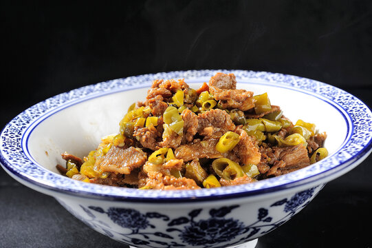 老坛酱椒炒肉