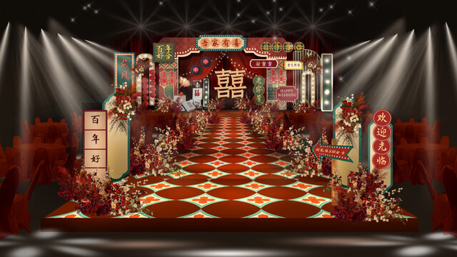 民国港风风婚礼效果图