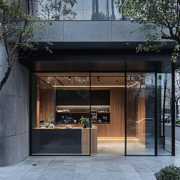 咖啡厅饮品店外观设计