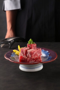 雪花牛肉粒