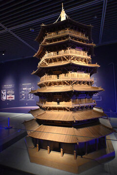 中国古代木结构建筑模型展