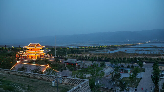 运城盐湖夜景
