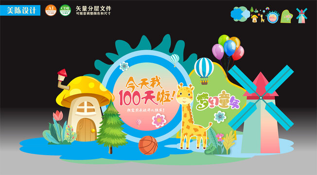 宝宝满百天百日宴美陈