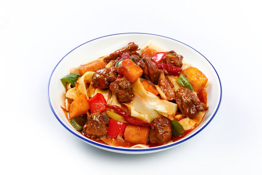 大盘鸡炒面