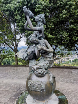 十二星座铜雕双鱼座