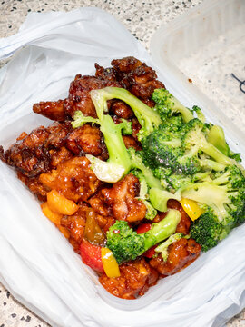 香港港式经典四菜盒饭