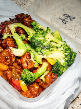 香港港式经典四菜盒饭