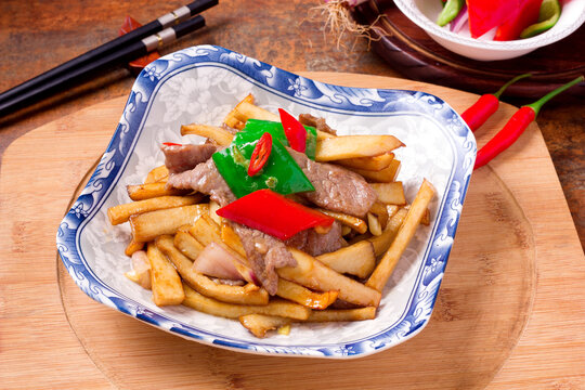 牛肉炒茄瓜