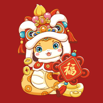 蛇年插画