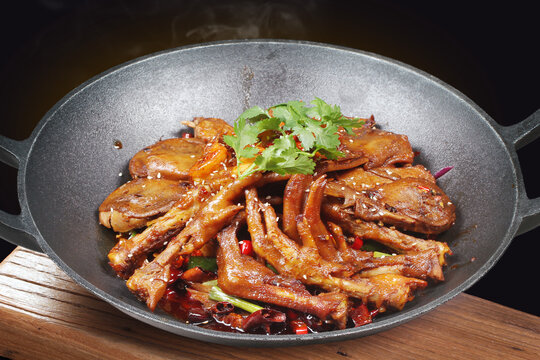 香锅鸭头鸭爪