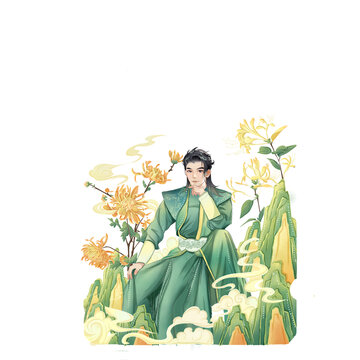 国潮菊花决明子白茶