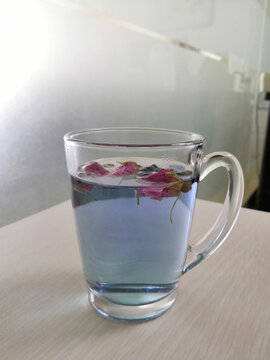 黑枸杞玫瑰茶