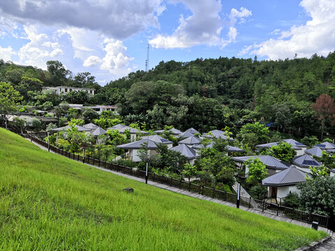 梅州益塘水库大坝景色