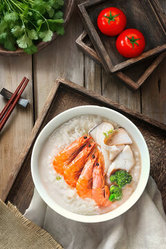 鲜虾鱼片粥