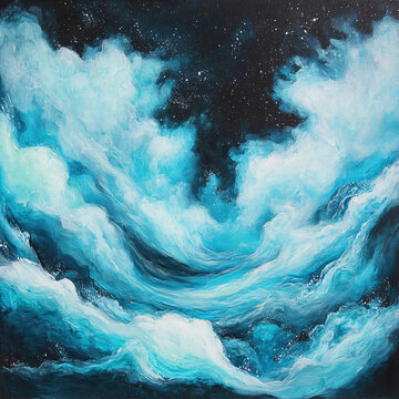 抽象写意星辰大海