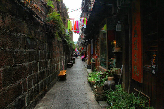 凤凰古城民居街巷民族风情建筑
