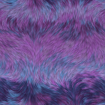 紫色毛发纹理