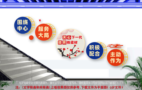 关工委楼道文化墙