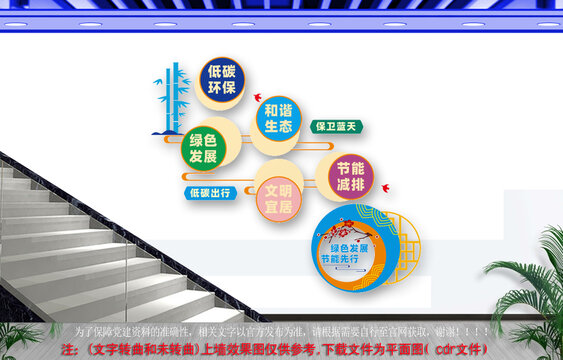绿色节能楼道文化墙