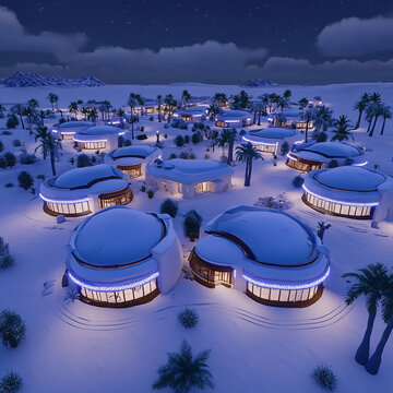 雪地旅店