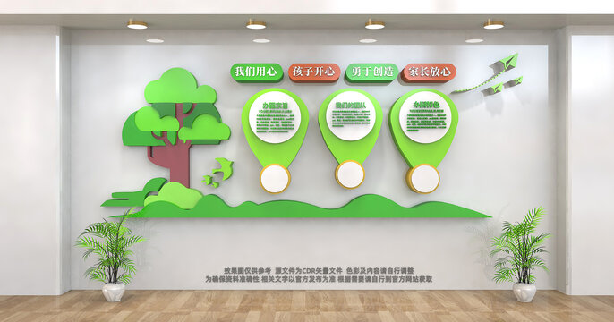 卡通小学幼儿园文化墙