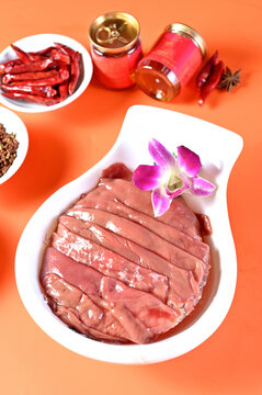 火锅菜品鲜腰片